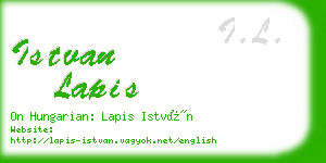 istvan lapis business card